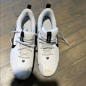 Nike Baseball Turf Cleats White  with Black Accents worn once